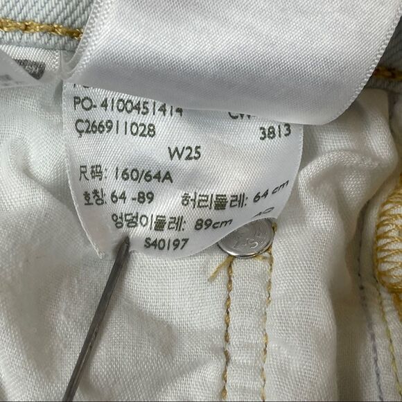 Levi’s 501 Denim Cut Off Shorts Distressed Frayed Women's Size 25 - Picture 5 of 11